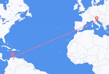 Flyreiser fra Riohacha, Colombia til Ancona, Italia