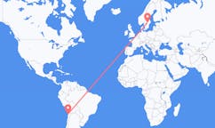 Flights from Antofagasta, Chile to Örebro, Sweden
