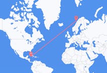 Flyrejser fra Grand Cayman, Caymanøerne til Leknes, Norge