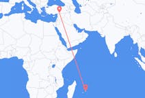 Flyreiser fra Mauritius, til Gaziantep