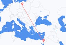 Flyreiser fra Akaba, Jordan til Poznań, Polen