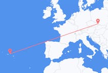 Fly fra Ostrava til Terceira