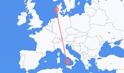 Flyg från Westerland, Tyskland till Palermo, Italien