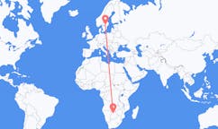 Flights from Maun, Botswana to Örebro, Sweden