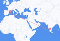 出发地 印度出发地 哥印拜陀目的地 西班牙帕尔马的航班