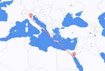 Flyg från Sharm El Sheikh, Egypten till Bologna, Italien