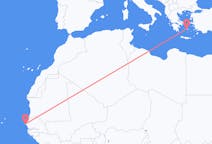 Flyreiser fra Dakar, Senegal til Paros, Hellas