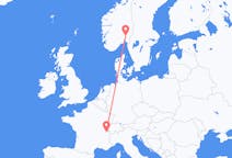 Flyreiser fra Genève, Sveits til Oslo, Norge