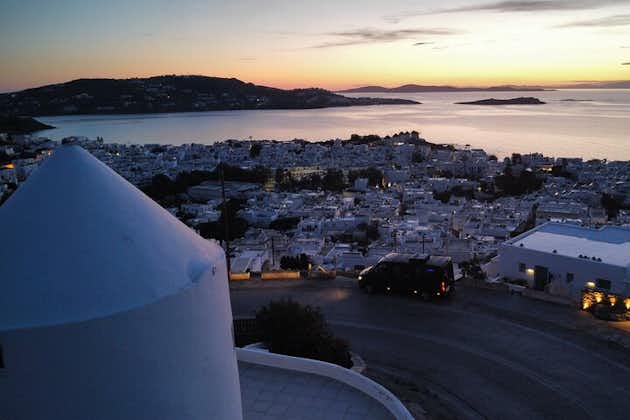 Private Mykonos Island tour by Luxury Minibus up to 11 passengers