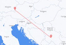 Vuelos de Kraljevo, Serbia a Salzburgo, Austria