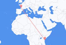 Flights from Mombasa, Kenya to Bordeaux, France