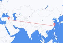 Flyg från Taizhou, Jiangsu, Kina till Diyarbakir, Turkiet