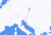 Flyreiser fra Brno, Tsjekkia til Perugia, Italia