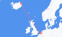 Flights from the city of Brussels, Belgium to the city of Egilsstaðir, Iceland