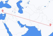Flyreiser fra Varanasi, India til Konya, Tyrkia