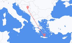 Flyg från Sarajevo, Bosnien och Hercegovina till Heraklion, Grekland