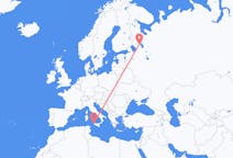 Flights from Petrozavodsk, Russia to Trapani, Italy