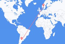 Vluchten van Santa Rosa, El Oro, Argentinië naar Oslo, Noorwegen