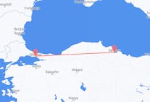 Flyreiser fra Samsung, Tyrkia til Istanbul, Tyrkia