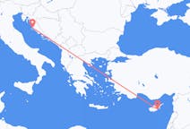 Flights from Zadar, Croatia to Larnaca, Cyprus