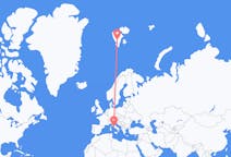 Flights from Longyearbyen, Svalbard & Jan Mayen to Rome, Italy
