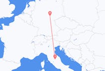 Flyg från Perugia, Italien till Erfurt, Tyskland