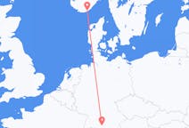 出发地 挪威出发地 克里斯蒂安桑目的地 德国梅明根的航班