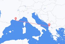 Flyg från Tirana, Albanien till Marseille, Frankrike