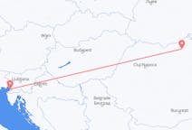 Vluchten van Triëst, Italië naar Suceava, Roemenië