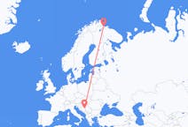 来自波斯尼亚和黑塞哥维那出发地 图兹拉目的地 挪威希尔克内斯的航班