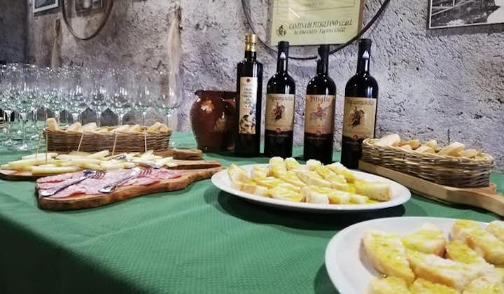 Wine Tasting And Typical Products And Visit Of The Excavated Wine Cellar In Tufo
