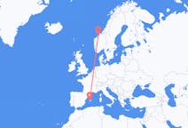 Flights from Kristiansund to Palma