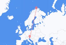 出发地 挪威出发地 拉克塞尔夫目的地 意大利的里雅斯特的航班