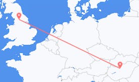 Flights from England to Hungary