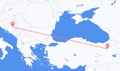 Flyreiser fra Sarajevo, til Erzurum