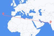 Flyreiser fra Ahmadabad, India til Ponta Delgada, Portugal