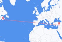 Flyreiser fra Halifax, til Gaziantep