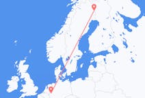 Flug frá Pajala, Svíþjóð til Düsseldorf, Þýskalandi