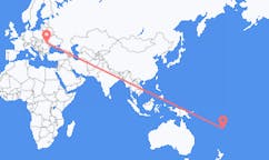 Flyg från Kadavu, Fiji till Suceava, Rumänien