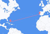Flüge von San Salvador, die Bahamas nach Lissabon, Portugal