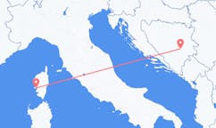 来自波斯尼亚和黑塞哥维那出发地 塞拉耶佛目的地 法国阿雅克肖的航班