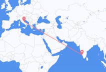 Vluchten van Kannur, India naar Pescara, Italië