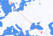 Flyreiser fra Kristiansand, Norge til Diyarbakir, Tyrkia