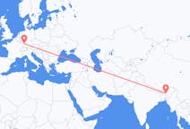 Flyreiser fra Guwahati, India til Karlsruhe, Tyskland