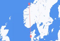 Flights from Kristiansund, Norway to Esbjerg, Denmark
