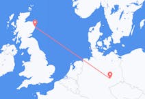 Flyreiser fra Leipzig, Tyskland til Aberdeen, Skottland
