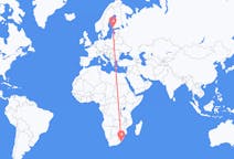Flyreiser fra Margate, KwaZulu-Natal, Sør-Afrika til Åbo, Finland