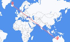 航班从澳大利亚乌鲁鲁市到阿克雷里市，冰岛塞尔