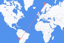 Flyreiser fra Kopiapó, Chile til Narvik, Norge