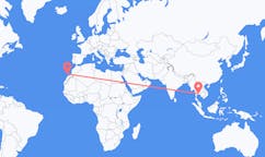 Voos de Pattaya, Tailândia para Lanzarote, Espanha